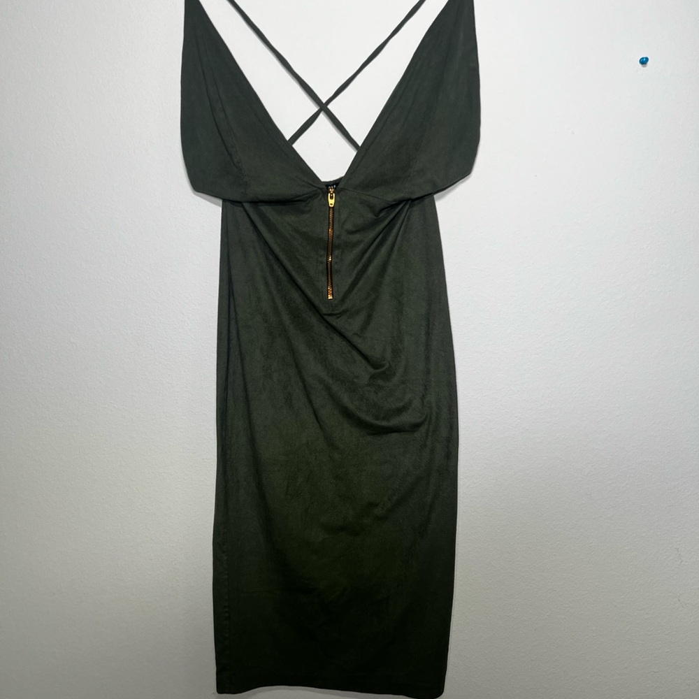 Plunging Neckline Dress